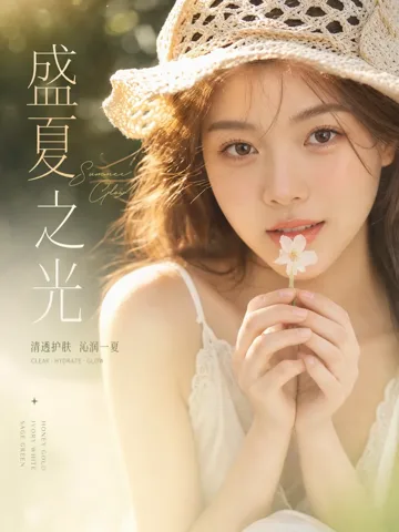 帽檐逆光·草帽清妆·夏日近像参考样片